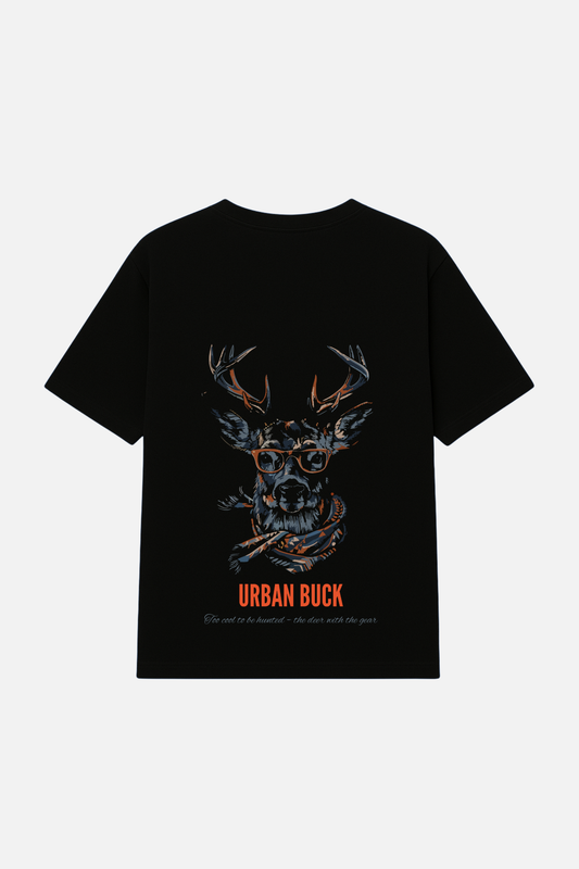 URBAN BUCK BLACK TEE