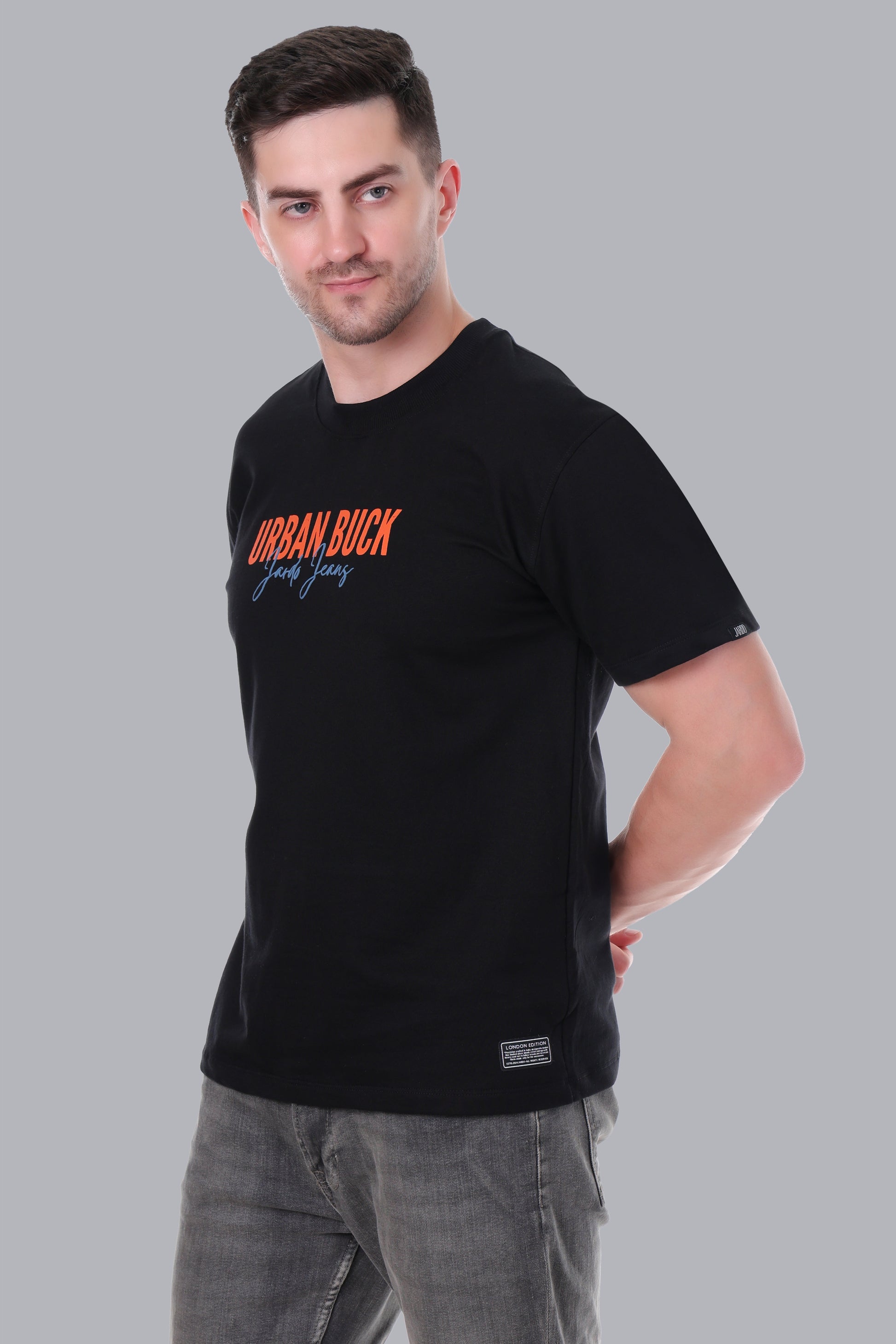 URBAN BUCK BLACK T - SHIRT - Jardo