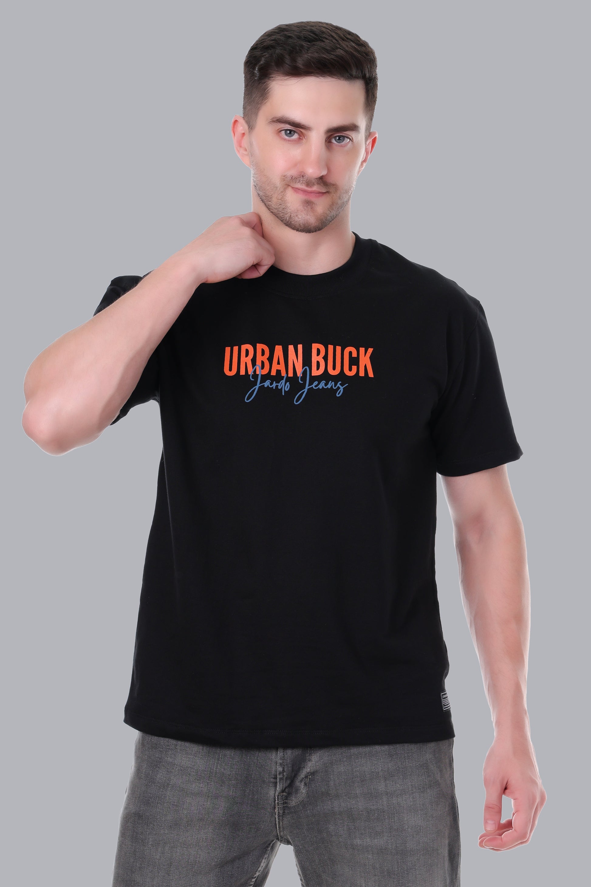 URBAN BUCK BLACK T - SHIRT - Jardo
